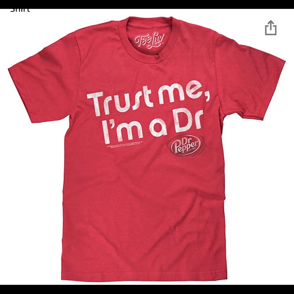 NWT Teeluv Dr. Pepper vintage tshirt size Large